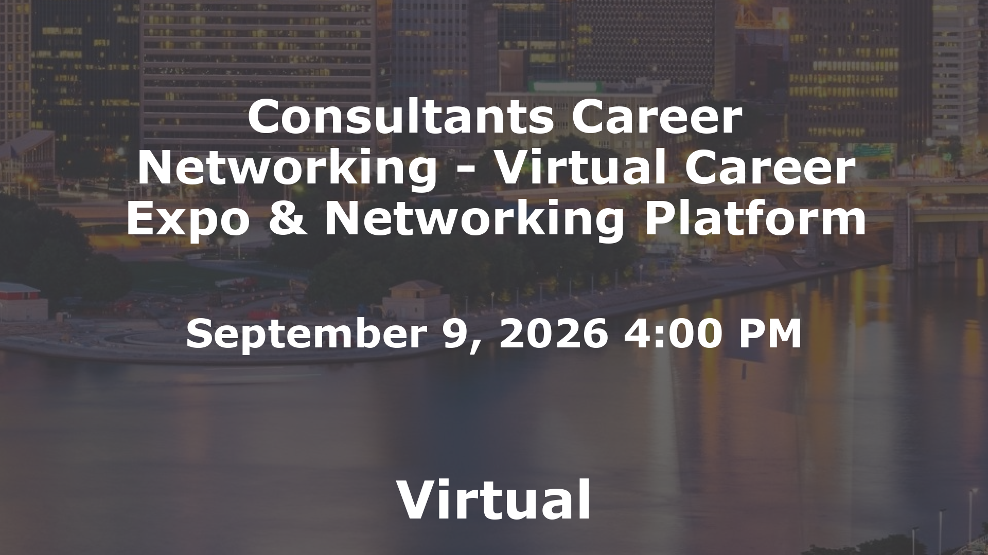 Consultants Career Networking - Virtual Career Expo & Networking Platform event image